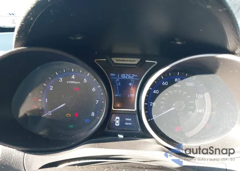 2013 Hyundai Veloster Turbo W/Black z USA, uszkodzony, nr VIN KMHTC6AE8DU153284